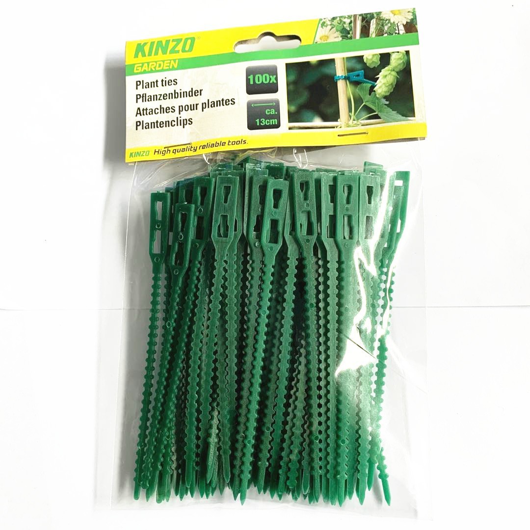 Vine Climbing Plastic - 50個入り 調整可能なプラスチック製植物用ケーブルタイ 再利用可能 ガーデン用品 樹木の支え具 植物の蔓