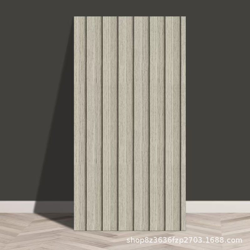 Pvc Panel Background - 30*60cm 3D Faux Wood Slat Peel