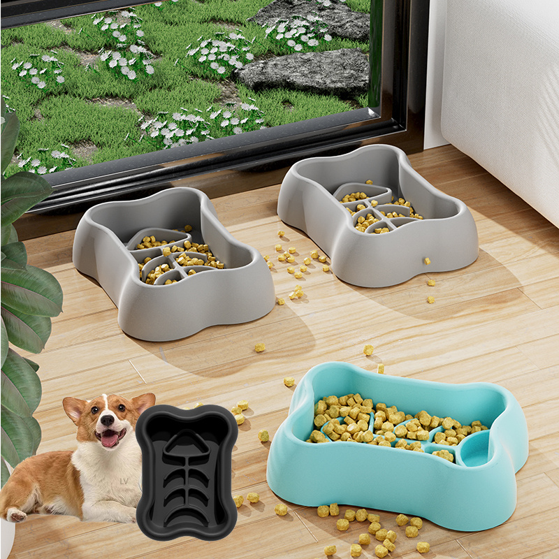 Royal Canin Food Medium - ペット用スローフィーダーボウル、子犬用滑り止めパズルボウル、早食い防止ペット用食器、中型犬・小型犬用ドッグボウル