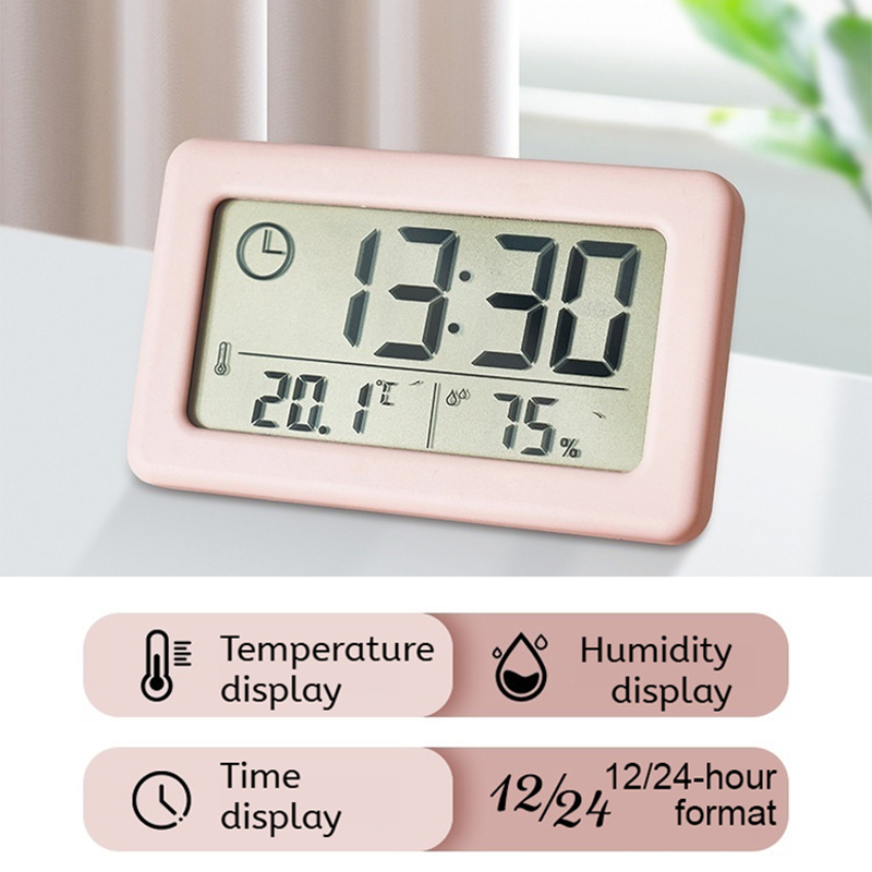 ミニデジタル時計電子温度計湿度計ミニ時計ポータブルデスクトッ - Digital Hygrometer Probe のレビューと価格