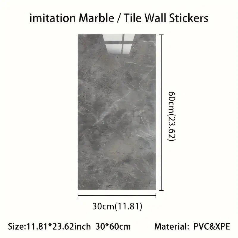 30 センチメートル * 60 センチメートル模造大理石タイ - Pvc Panel Background のレビューと価格