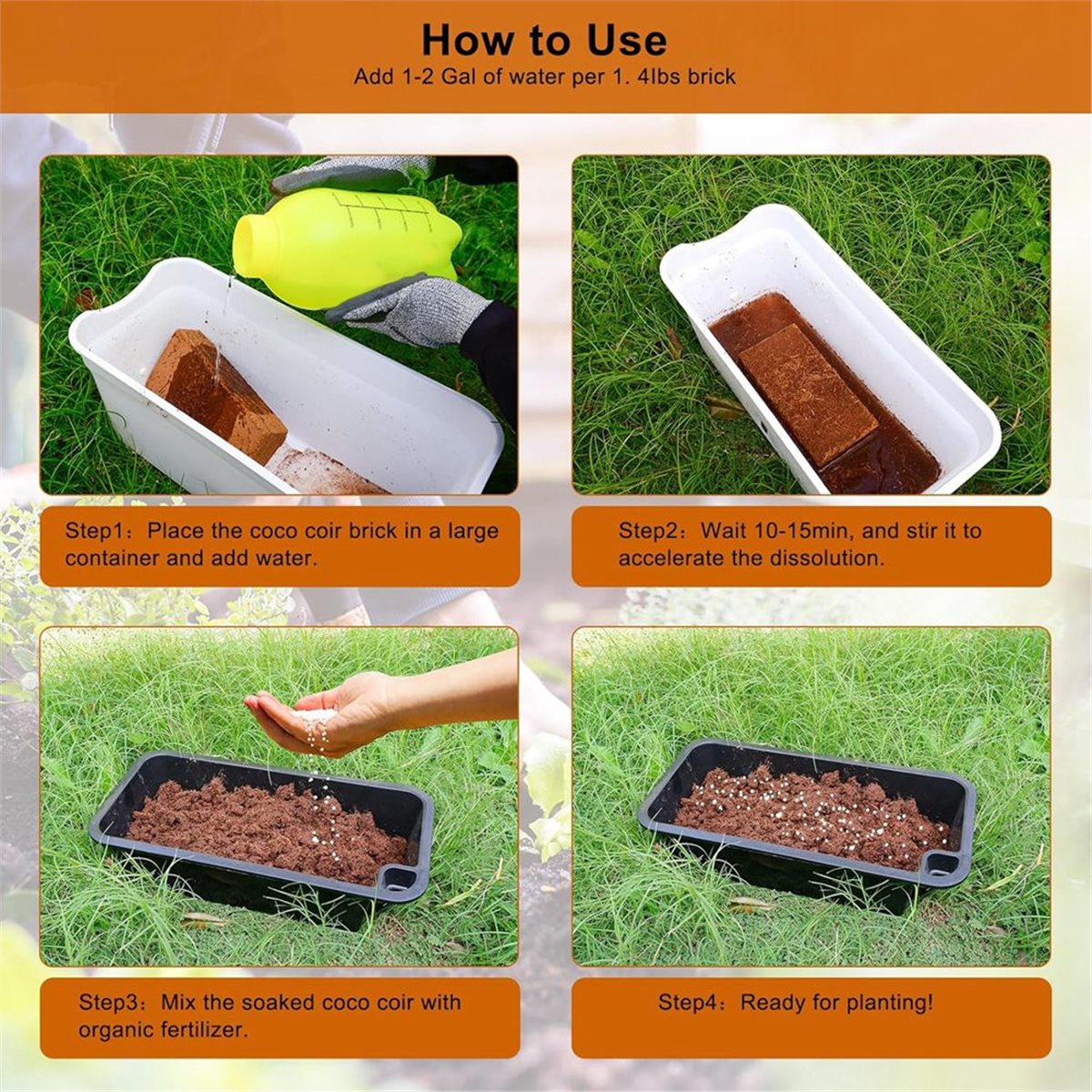【安定した品質】3パック入りブリック、植物用、低PH＆ECの - Substrate Coconut Fiber のレビューと価格