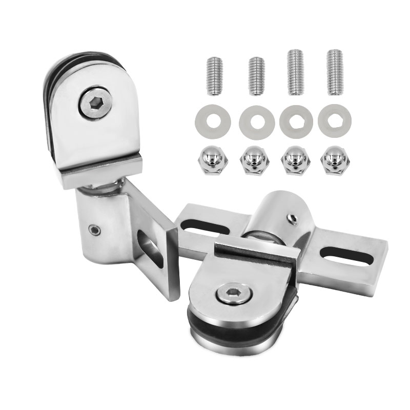亜鉛合金ステンレス鋼浴室ガラスドアクリップ回転ドアシャフトヒ - Glass Door Hinge のレビューと価格