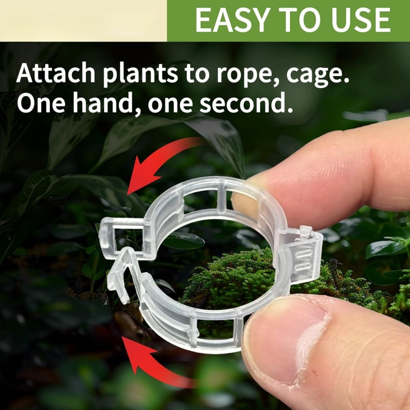 500個入り プラスチック製植物サポートクリップ ガーデン用 - Vine Climbing Plastic のレビューと価格