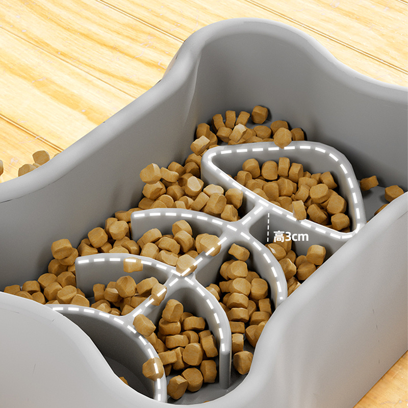 ペット用スローフィーダーボウル、子犬用滑り止めパズルボウル、 - Royal Canin Food Medium のレビューと価格